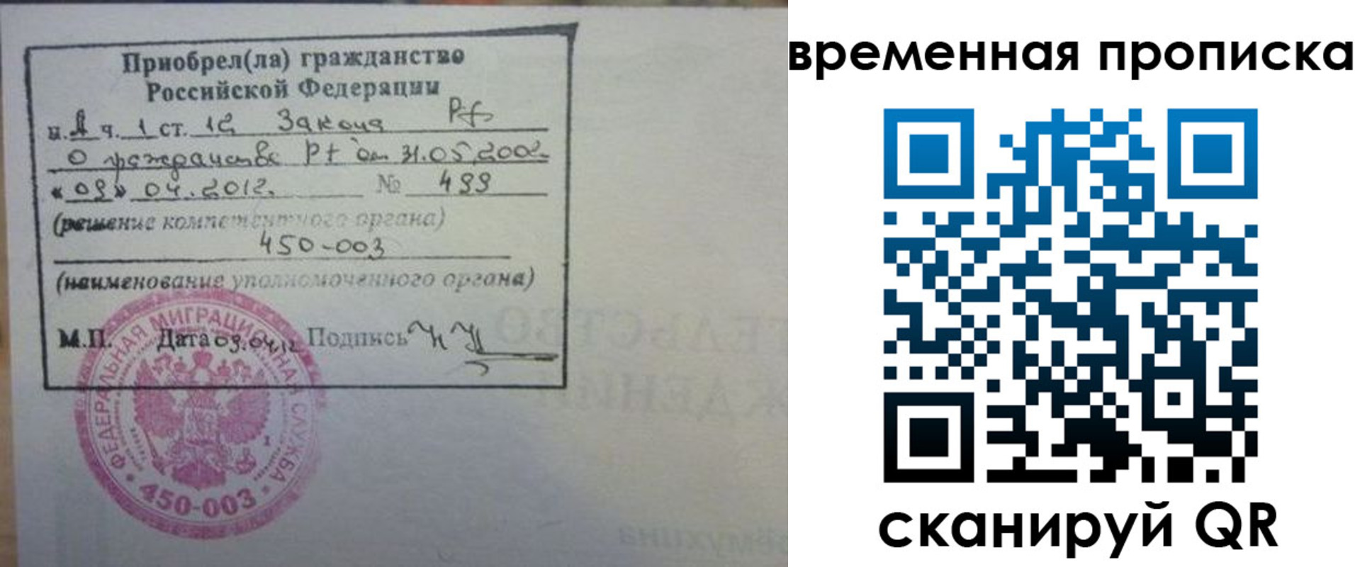 временная регистрация в Электроуглях